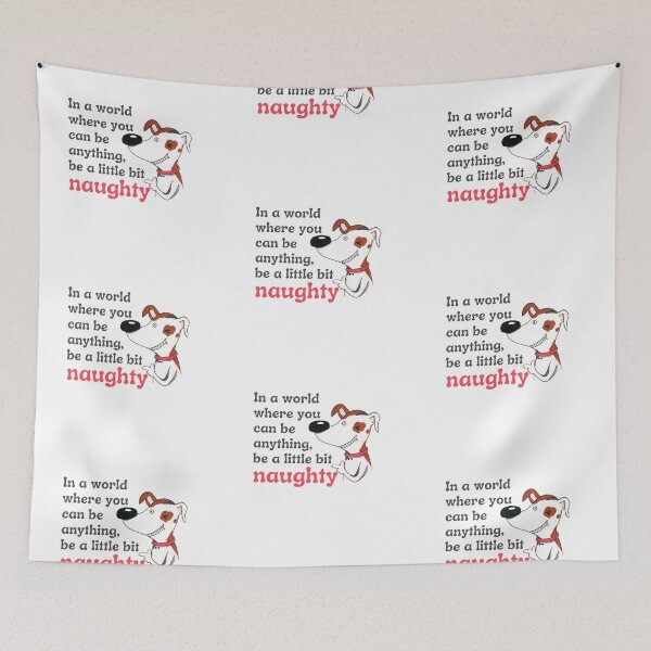 Item preview, Be a little bit naughty (dog) designed and sold by stevenestor.