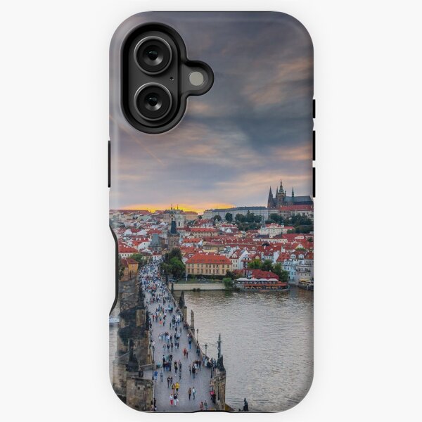 Vista previa del artículo con la obra «Castillo de Praga y puente de Carlos», diseñado y vendido por Jiri Hofman.