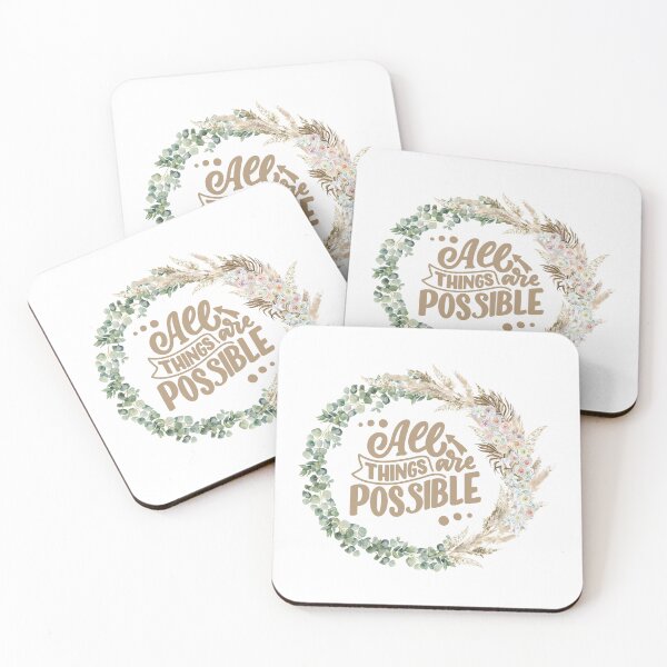 Item preview, All Things are Possible - Motivational Quote  designed and sold by MelodySimmons.