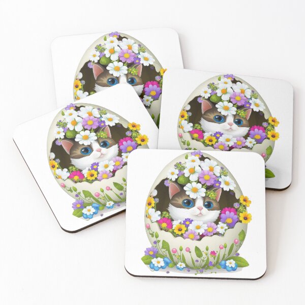 Item preview, Easter kitten in an egg designed and sold by BaconJesus.
