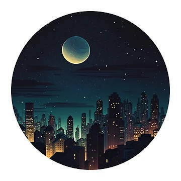 Artwork thumbnail, Full Moon Sticker by pathsofmeaning