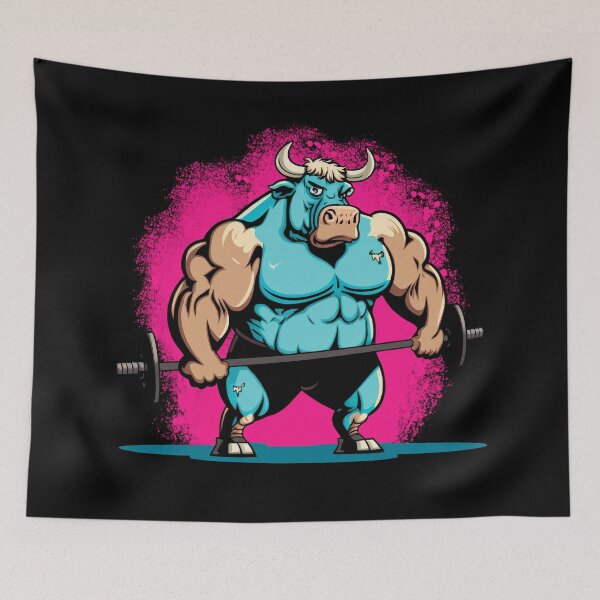 Item preview, Bodybuilder Bull  designed and sold by Bondoboxy.