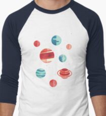 Freude an das Universum (Teal Version) Baseballshirt für Männer
