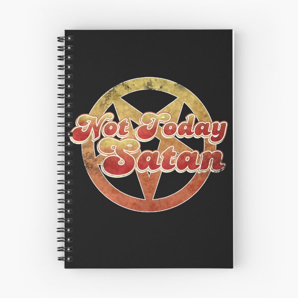 Item preview, Not today Satan- typography designed and sold by Lyxy.