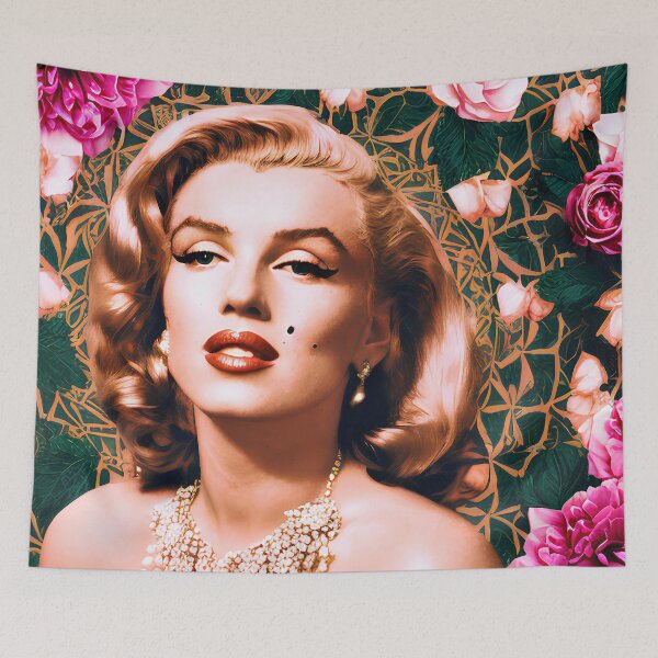 Item preview, Marilyn Monroe tribute floral artwork No.5 designed and sold by angelisart.