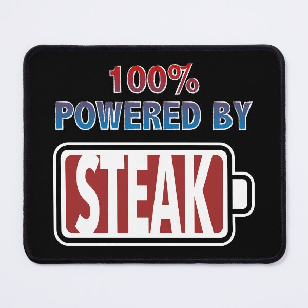 Item preview, 100% Powered By Steak designed and sold by Moodific.