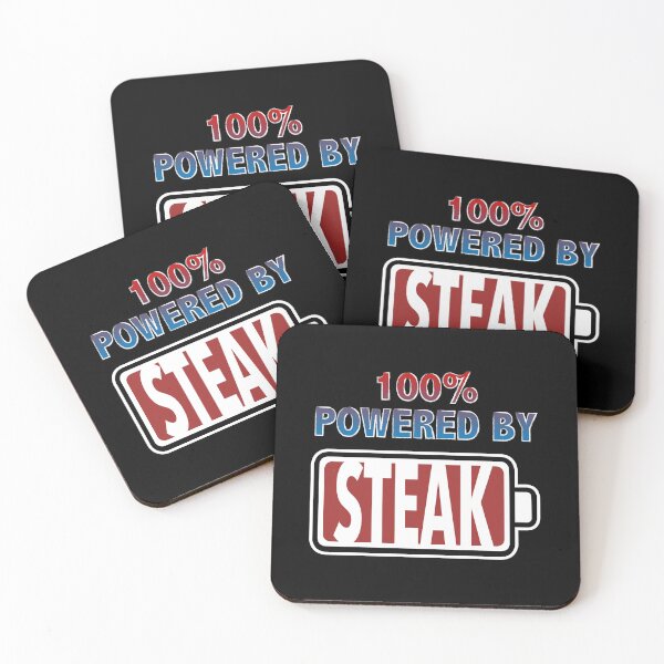 Item preview, 100% Powered By Steak designed and sold by Moodific.