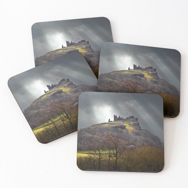 Item preview, Dramatic sky over Carreg Cennen Castle designed and sold by Leighton Collins.