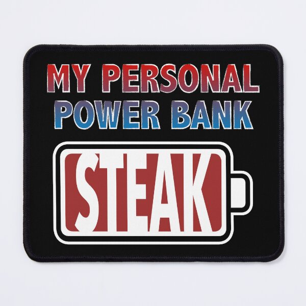 Item preview, My Personal Power Bank - Steak designed and sold by Moodific.