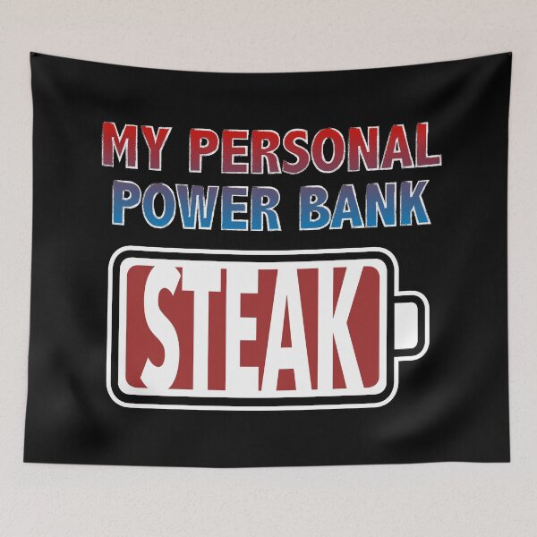Item preview, My Personal Power Bank - Steak designed and sold by Moodific.