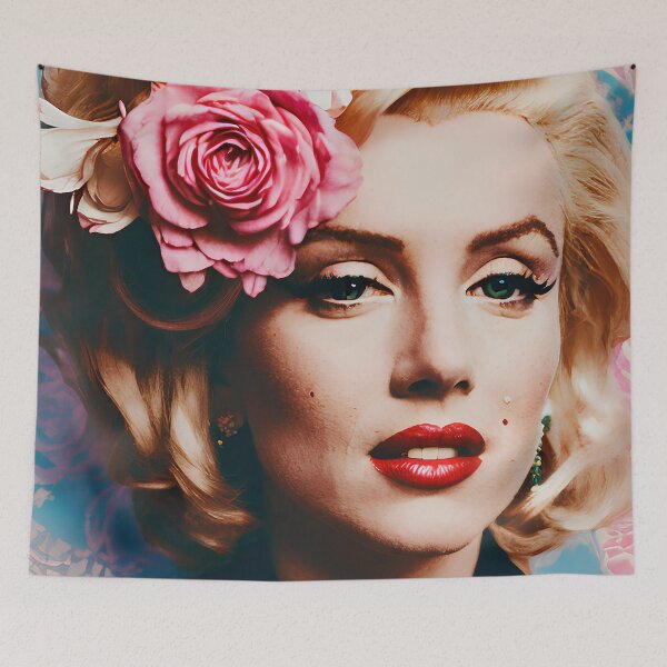 Item preview, Marilyn Monroe tribute floral artwork No.7 designed and sold by angelisart.