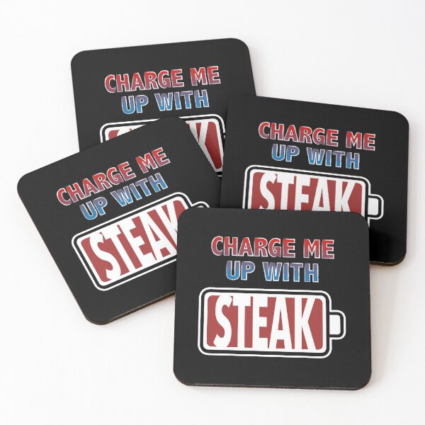 Item preview, Charge Me Up with Steak designed and sold by Moodific.