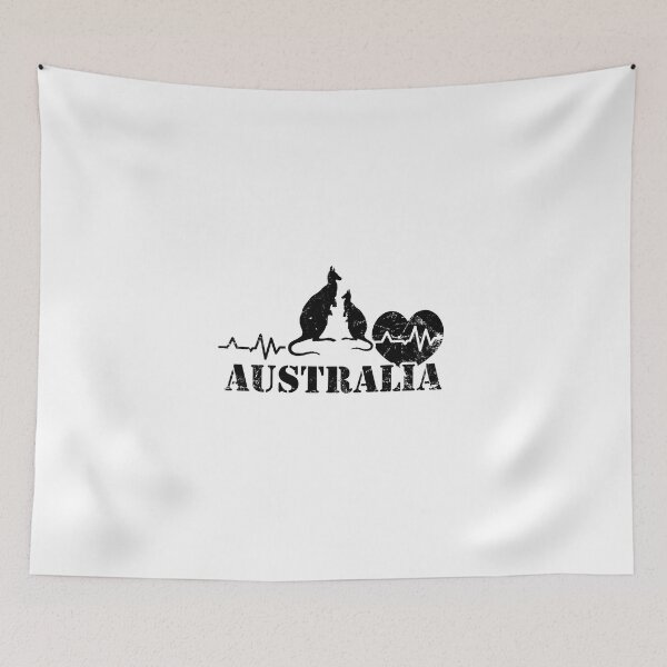 Item preview, Australian Heartbeat with Kangaroos designed and sold by Manoroma.