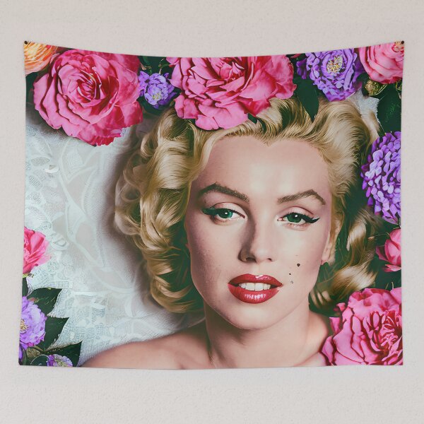 Item preview, Marilyn Monroe tribute floral artwork No.8 designed and sold by angelisart.