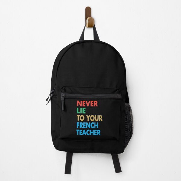 Item preview, NEVER LIE TO YOUR French Teacher, Funny French Teacher Gift designed and sold by Mannoucha ⭐⭐⭐⭐⭐ ( 1,978 reviews ).