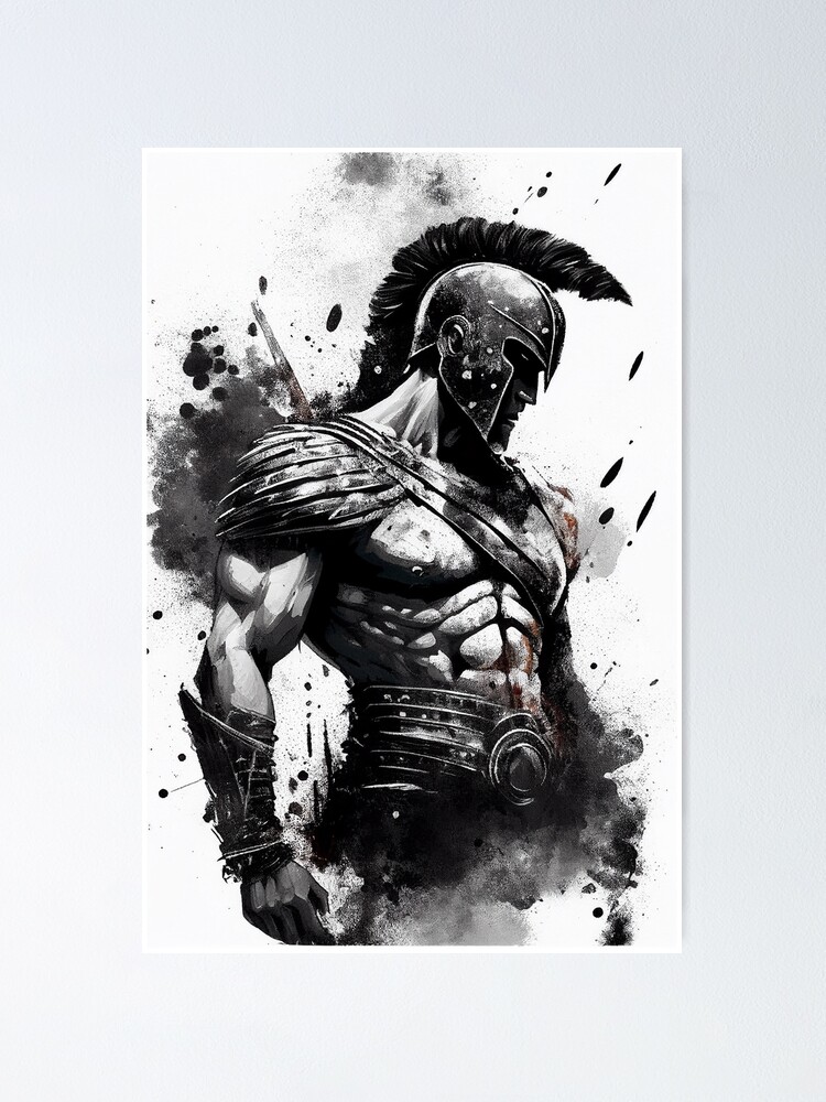 300 spartan warrior drawing