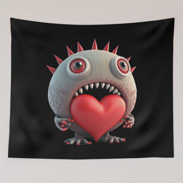 Item preview, Happy Valentines Day Monster v002 designed and sold by Scrumptious Designs.