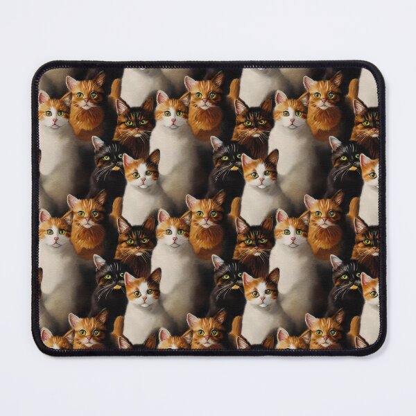 Item preview, Ginger and torty cat clowder designed and sold by KoroCincoCats.
