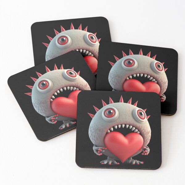 Item preview, Happy Valentines Day Monster v002 designed and sold by Scrumptious Designs.