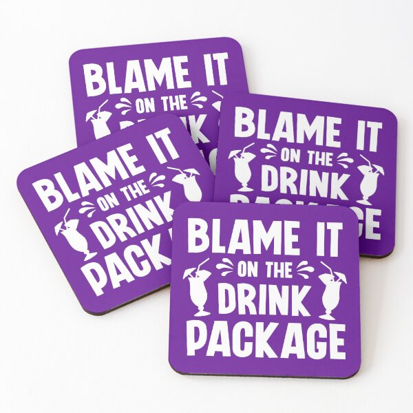 Item preview, Blame It On The Drink Package. Funny Cruise Quote, Vacation Quote, Family Cruise designed and sold by DesignHouse07.
