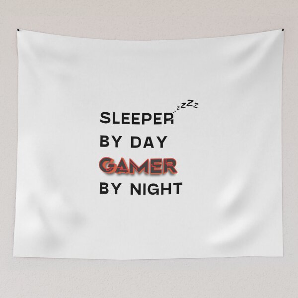 Item preview, Sleeper by day gamer by night designed and sold by Design Kingdom.