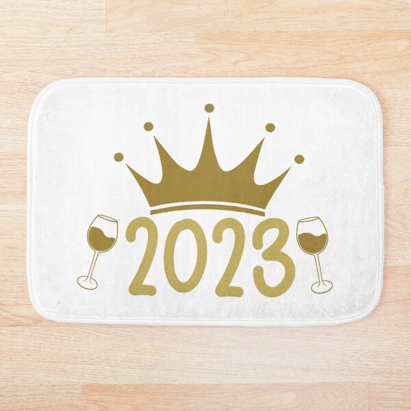 Item preview, Faux Gold 2023 Quote - Celebration New Year's Quote - Gold and White designed and sold by Textography1.