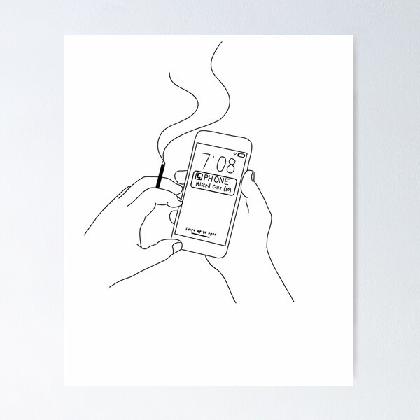 Item preview, 1 Last Cigarette (black on white) designed and sold by spookyhobbit.