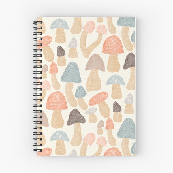 Item preview, Funky Fungus - Mushroom Pattern - Muted Colourway designed and sold by RosalieReeves.