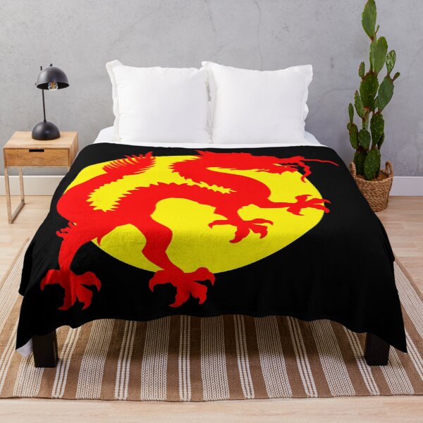 Item preview, Red Chinese Luck Dragon Standing In Front of The Golden Yellow Sun Design, Symbol of Good Fortune, Wealth and Prosperity, Custom Designed By The Digital Artist and Graphic Designer Chris McCabe designed and sold by LuckDragonGifts.