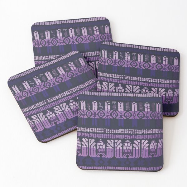 Item preview, Violet rebozo mexican embroidery native aztec pattern  designed and sold by T-Mex.