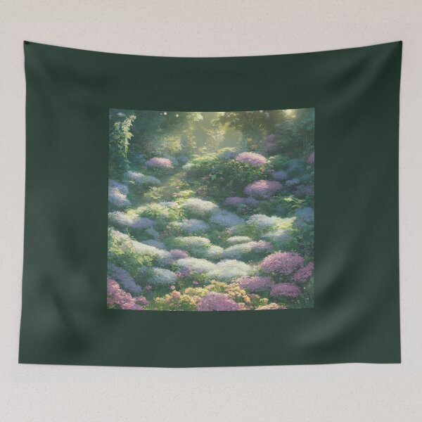 Item preview, A Forest with September Asters designed and sold by FamiliarPufferfish.