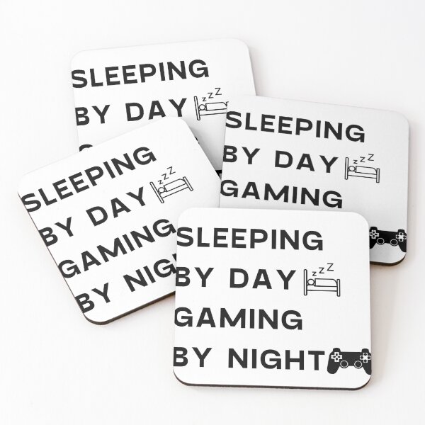 Item preview, Sleeping by day gaming by night designed and sold by Design Kingdom.