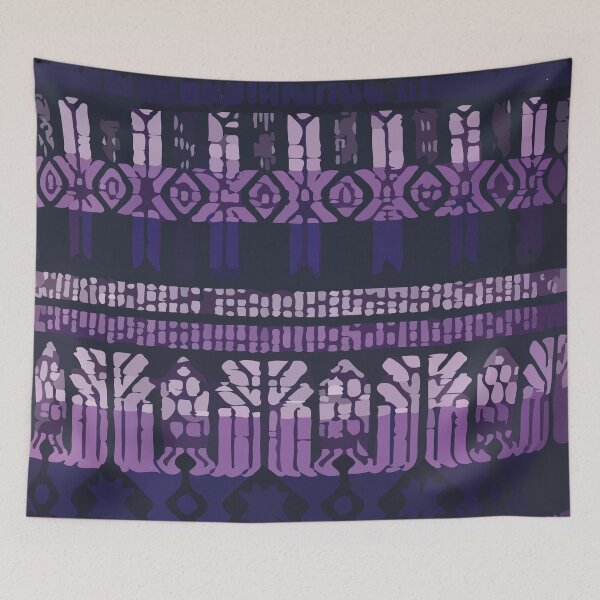 Item preview, Violet rebozo mexican embroidery native aztec pattern  designed and sold by T-Mex.