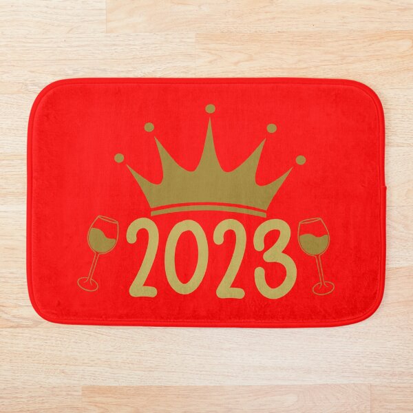 Item preview, Faux Gold 2023 Quote - Celebration New Year's Quote - Red Background designed and sold by Textography1.