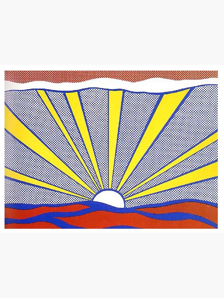"Roy Lichtenstein Sunrise Printable Wall Art Pop art Print