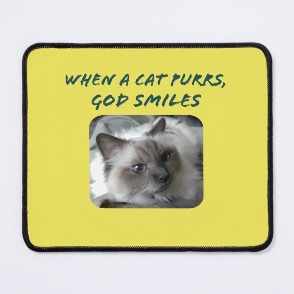 Item preview, When a cat purrs, God smiles designed and sold by TechLaughs.