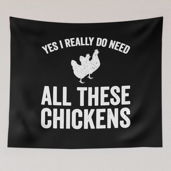 Item preview, Yes I really do need all these chickens - funny farmer designed and sold by Captain Mood.