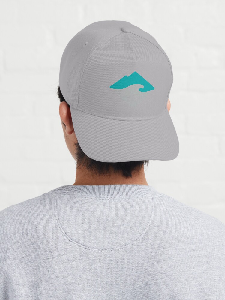 Teal Mountain Wave Cap Baseball Cap fishing hat cap baseball cap