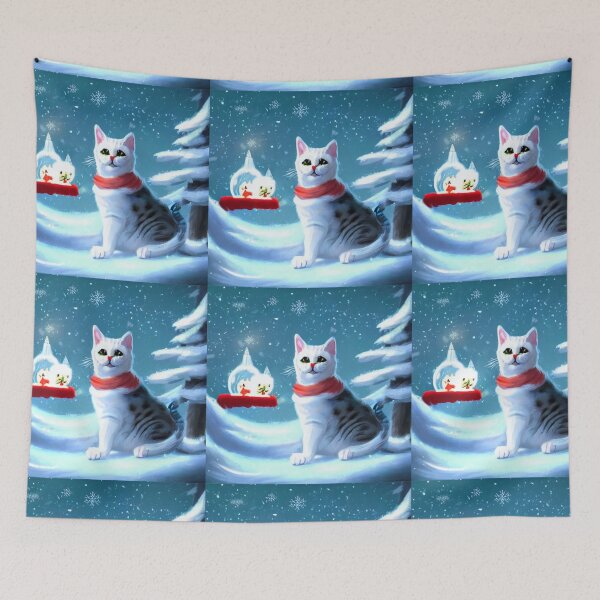 Item preview, white cat designed and sold by Onur Guner Guray.