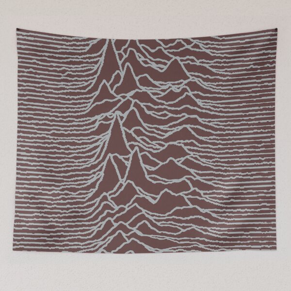 Item preview, Silver Unknown Pleasures designed and sold by arkitekta.