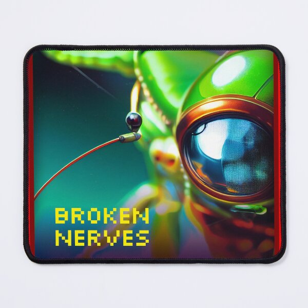 Item preview, Broken Nerves | 80s Sci-fi and Videogames Inspired Art Covers designed and sold by PlaTolstoy.