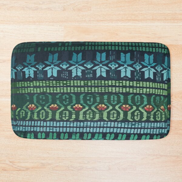 Item preview, Green rebozo mexican embroidery native  pattern  designed and sold by T-Mex.
