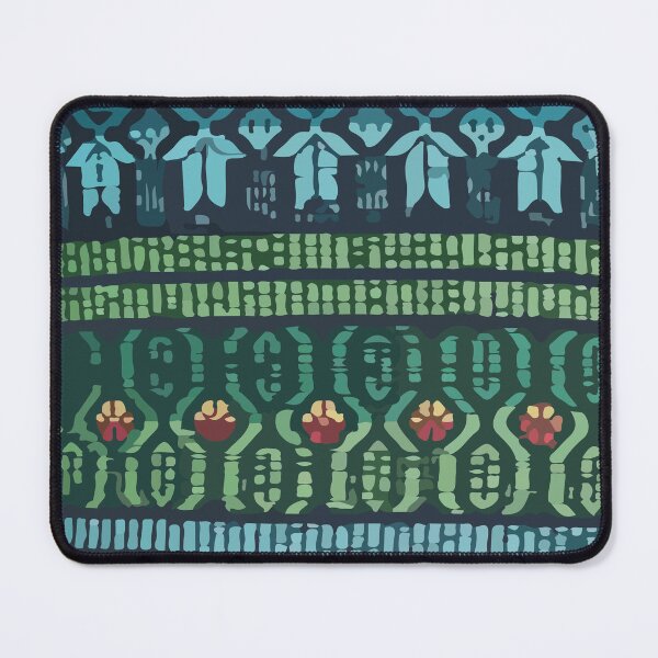 Item preview, Green rebozo mexican embroidery native  pattern  designed and sold by T-Mex.
