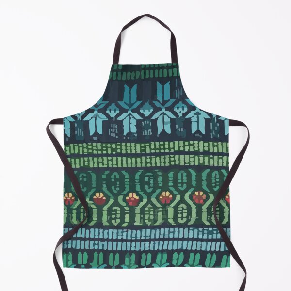 Item preview, Green rebozo mexican embroidery native pattern designed and sold by T-Mex.