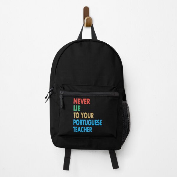 Item preview, NEVER LIE TO YOUR Portuguese Teacher, Funny Portuguese Teacher Gift designed and sold by Mannoucha ⭐⭐⭐⭐⭐ ( 1,978 reviews ).