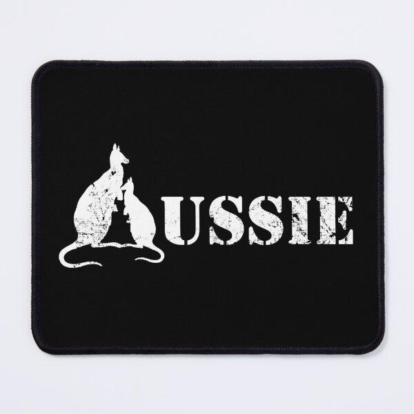 Item preview, Australian Aussie with Kangaroos in white designed and sold by Manoroma.