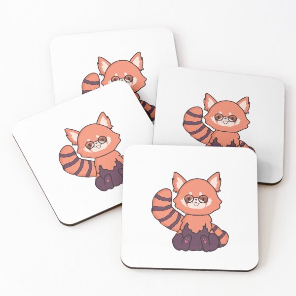 Item preview, Cute Red Panda with Eye Glasses designed and sold by stutipatel.