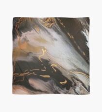 Black, White, Gold Marble Scarf