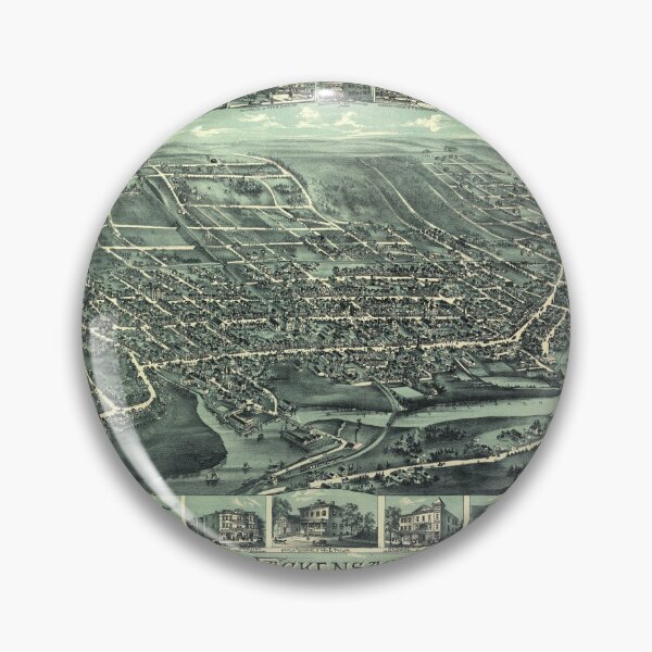 Artikelvorschau, Hackensack, New Jersey (1896) entworfen und verkauft von allhistory.