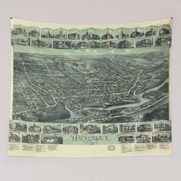 Item preview, Hackensack, New Jersey (1896) designed and sold by allhistory.